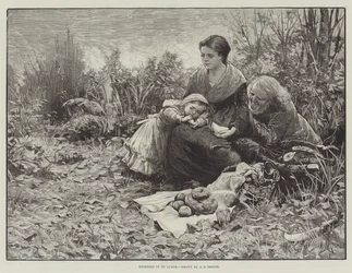 Binnenvallen voor de lunch